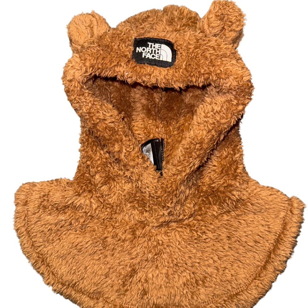 The North Face Baby Bear Suave Oso Beanie 6-24M Brown Fleece Baby Hat Hood